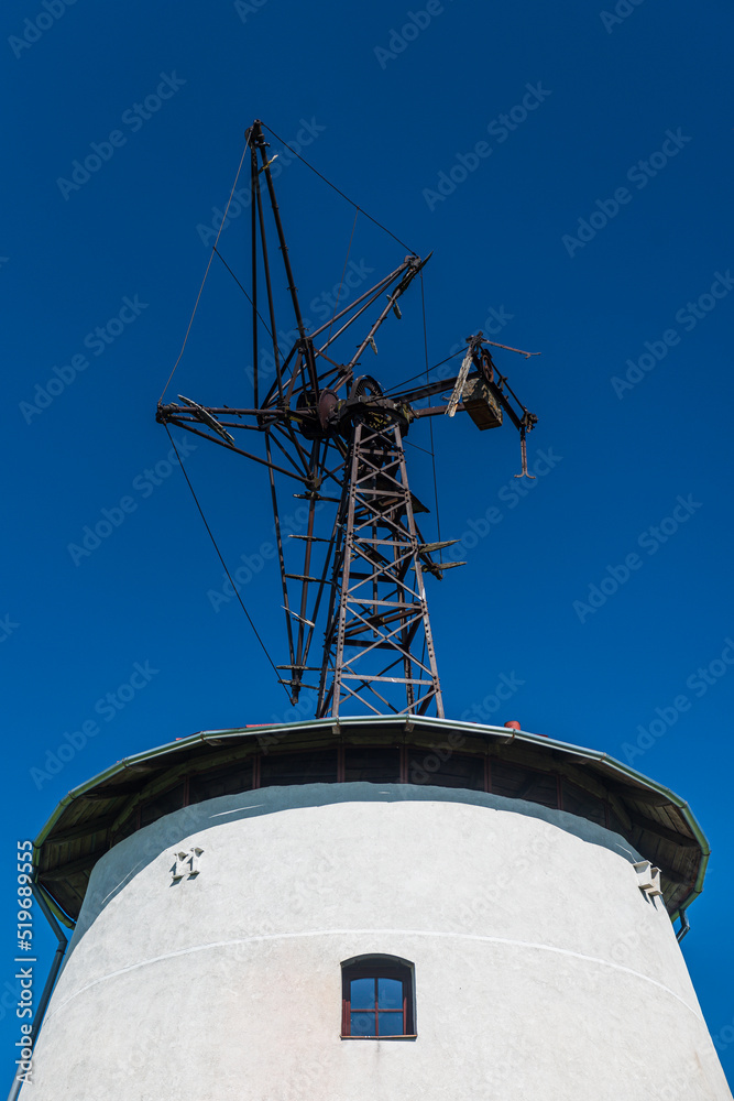 Strante windmill in sunny day, Smiltene, Latvia. Strante windmill in sunny day, Smiltene, Latvia.