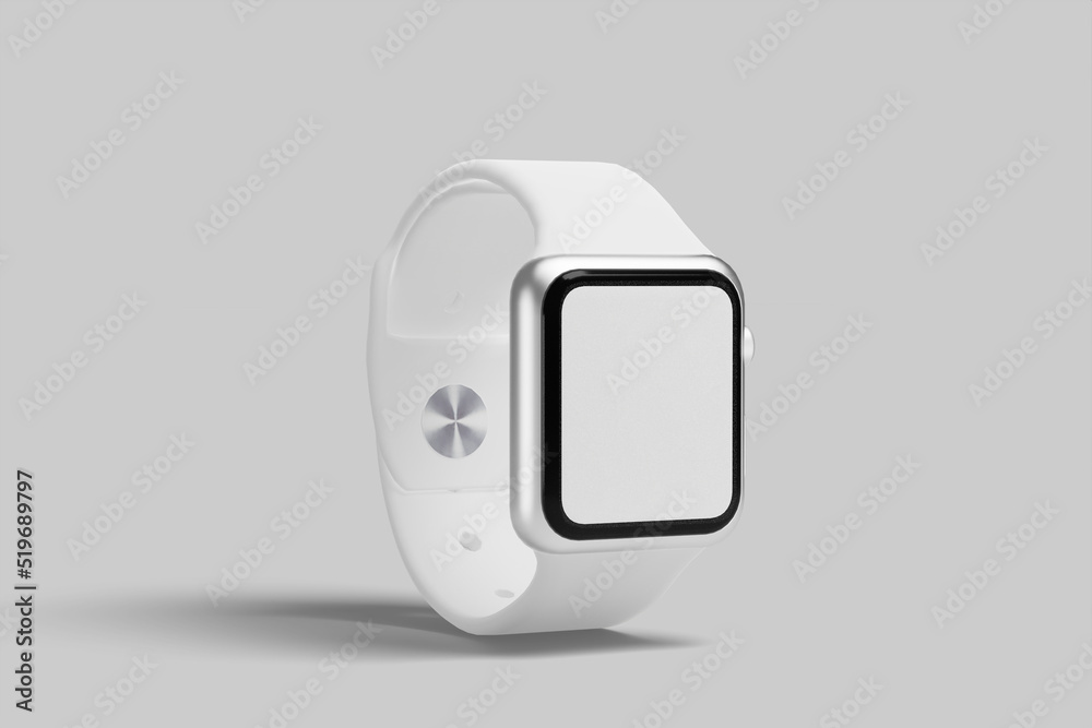 Realistic blank watch illustration for mockup. 3D Render. Realistic blank watch illustration for mockup. 3D Render.