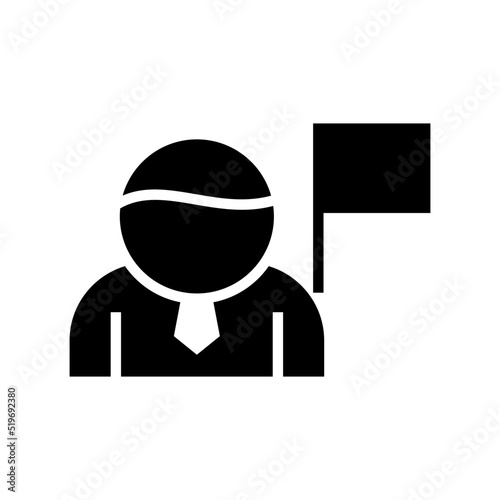 arbitrator icon or logo isolated sign symbol vector illustration - high quality black style vector icons
