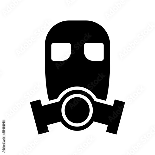 gas mask icon or logo isolated sign symbol vector illustration - high quality black style vector icons
 photo