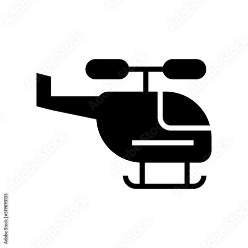 helicopter icon or logo isolated sign symbol vector illustration - high quality black style vector icons 