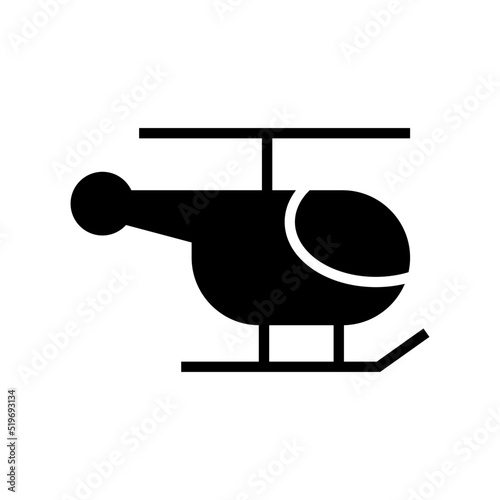 helicopter icon or logo isolated sign symbol vector illustration - high quality black style vector icons
 photo