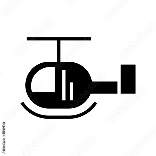 helicopter icon or logo isolated sign symbol vector illustration - high quality black style vector icons 