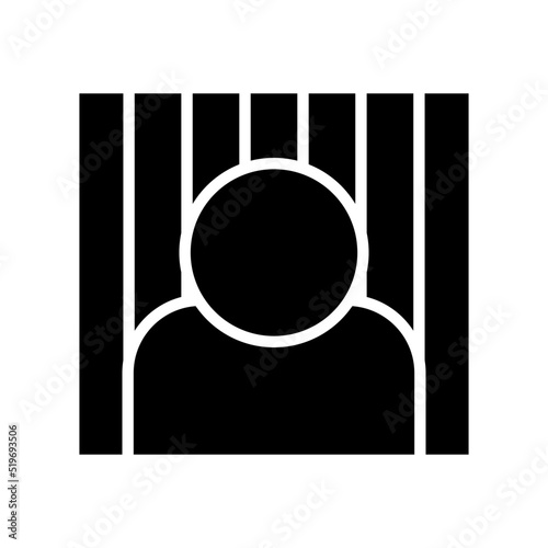 prisoner icon or logo isolated sign symbol vector illustration - high quality black style vector icons 