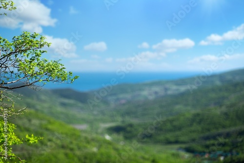 Mountain the green hills. Beautiful mountain hills. Green mountain hills landscape. Mountain landscape © BillionPhotos.com