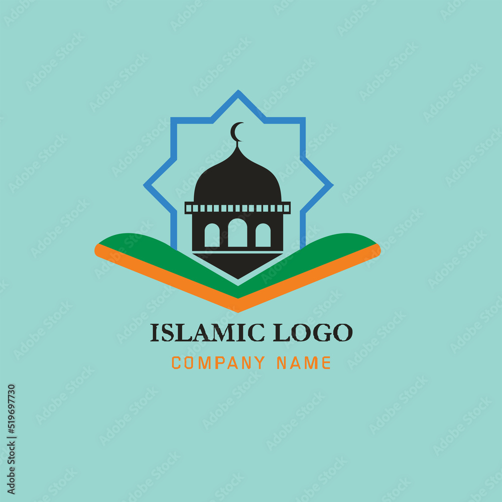 islamic library logo for design purposes
