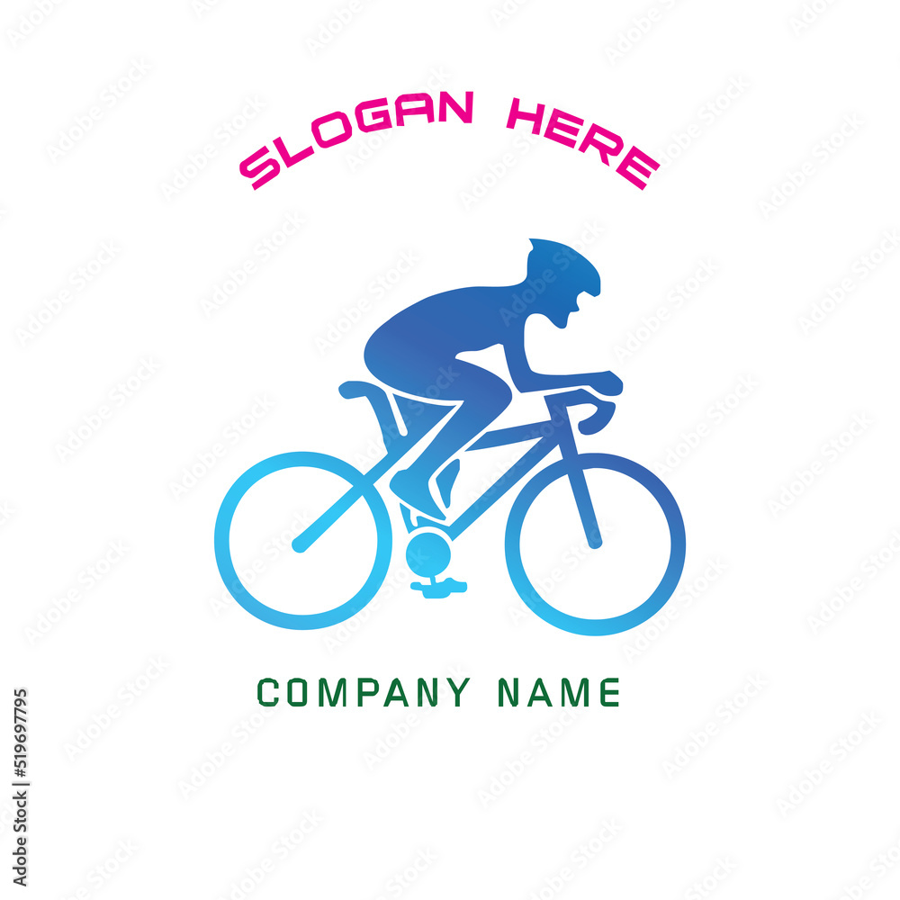 Fototapeta premium mountain bike or cycling logo for your design needs 