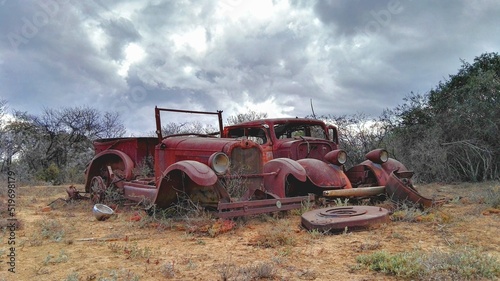 old rusty cars