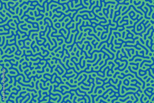 Turing pattern. Textures common in nature such as stripes and spots biology, biotechnology, chemistry and science abstract vector background.