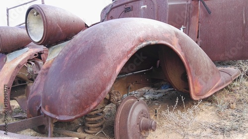 old rusty cars