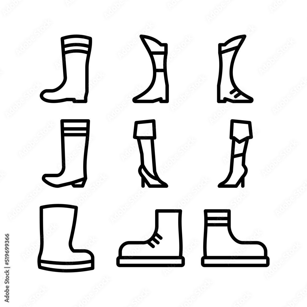 boot icon or logo isolated sign symbol vector illustration - high quality black style vector icons
