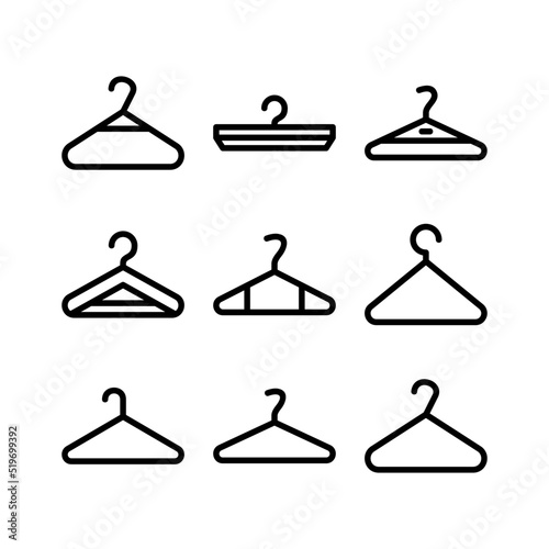 clothes hanger icon or logo isolated sign symbol vector illustration - high quality black style vector icons 