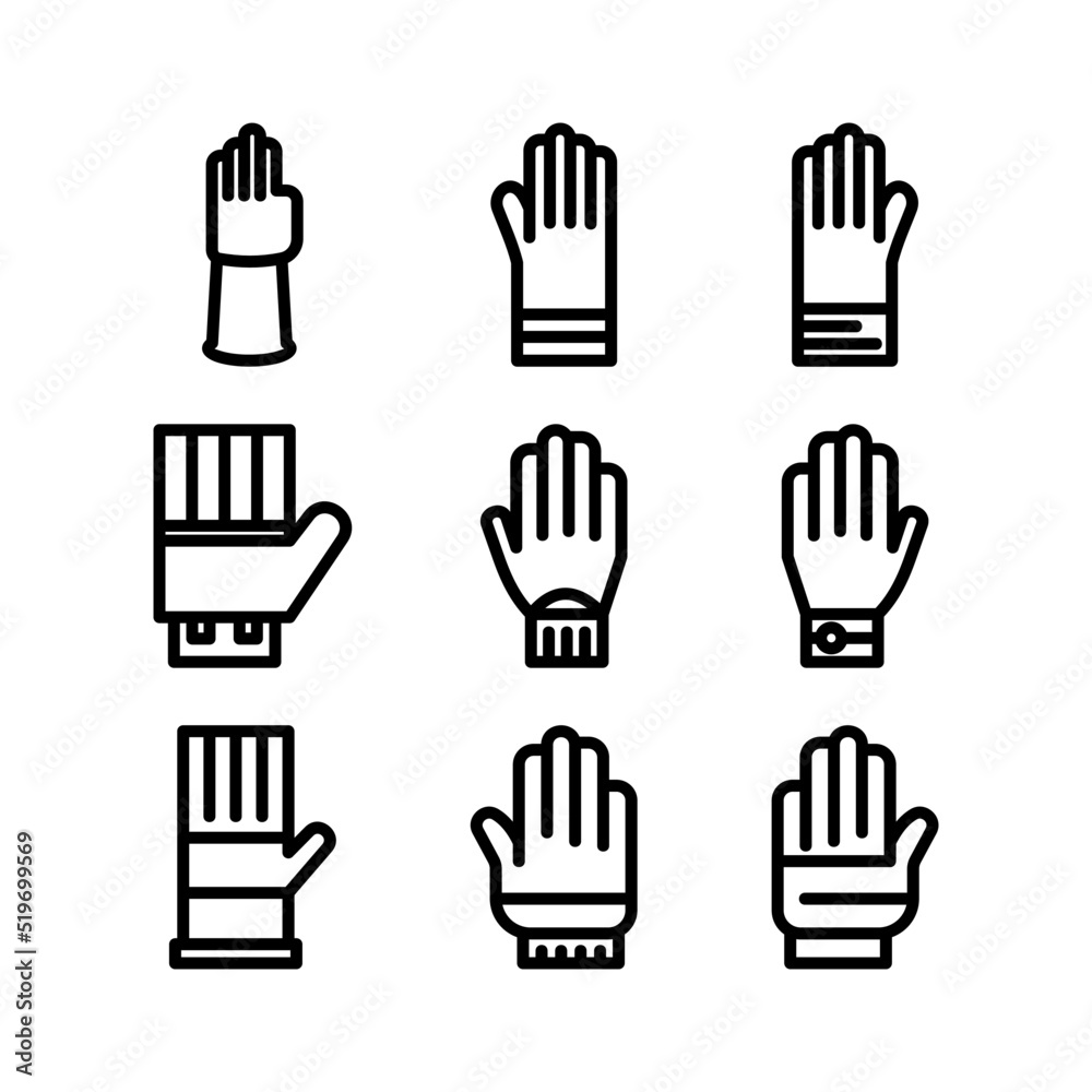 gloves icon or logo isolated sign symbol vector illustration - high quality black style vector icons
