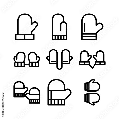 mittens icon or logo isolated sign symbol vector illustration - high quality black style vector icons
