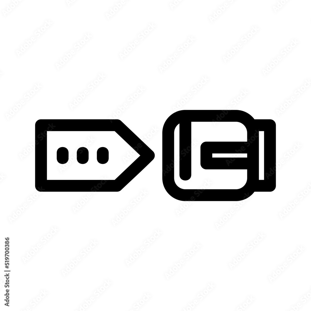 belt icon or logo isolated sign symbol vector illustration - high quality black style vector icons
