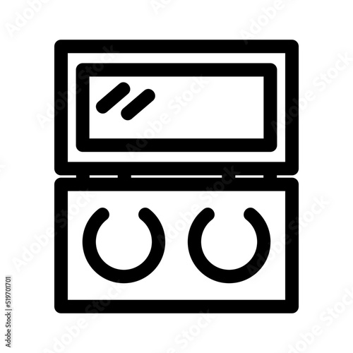 eyeshadow icon or logo isolated sign symbol vector illustration - high quality black style vector icons 