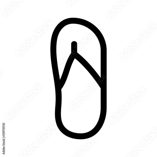 flip flop icon or logo isolated sign symbol vector illustration - high quality black style vector icons

