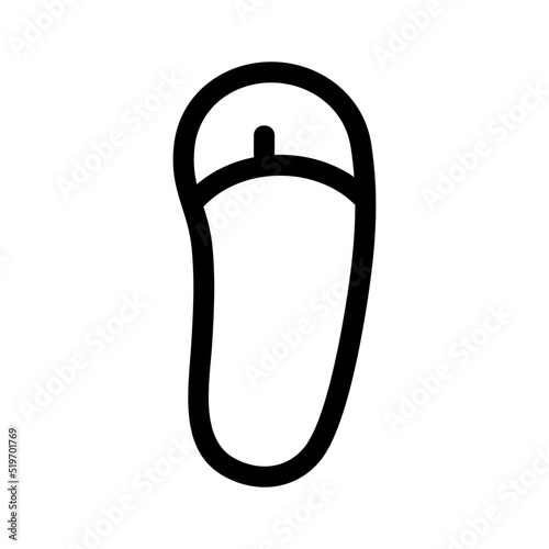 flip flop icon or logo isolated sign symbol vector illustration - high quality black style vector icons
