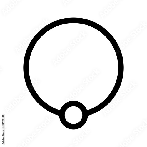 necklace icon or logo isolated sign symbol vector illustration - high quality black style vector icons
