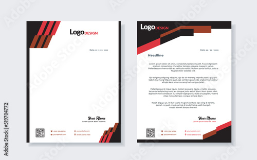 Simple Modern vector Letterhead template design for your business and corporate project.