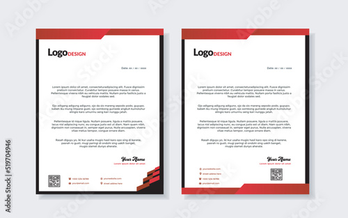 Simple Modern vector Letterhead template design for your business and corporate project.