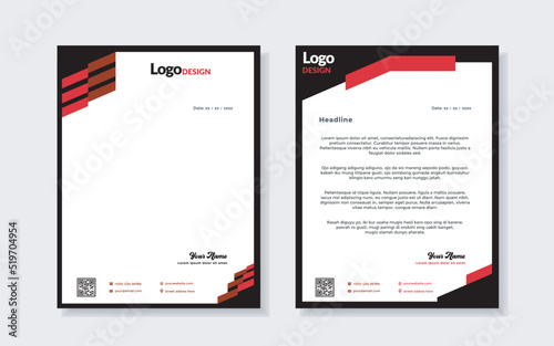 Simple Modern vector Letterhead template design for your business and corporate project.