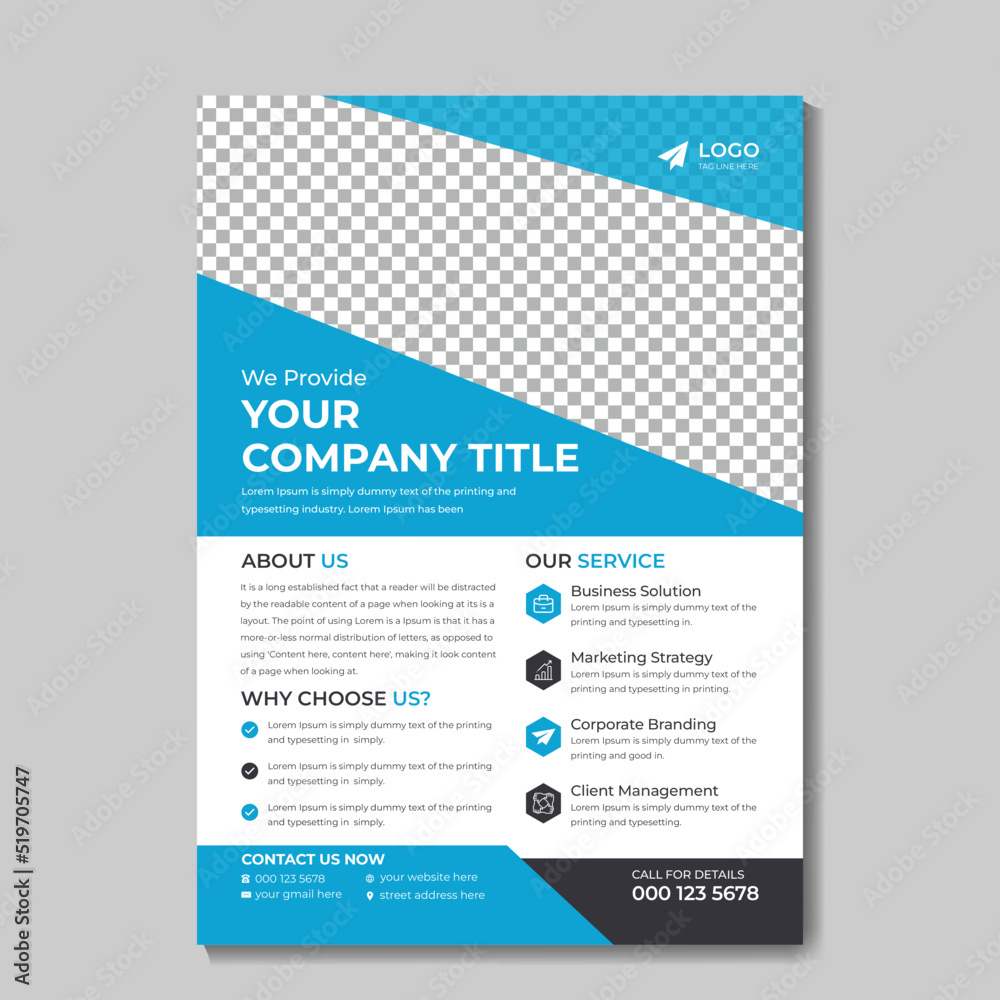 Creative and Professional flyer design template Creative and Professional flyer design template