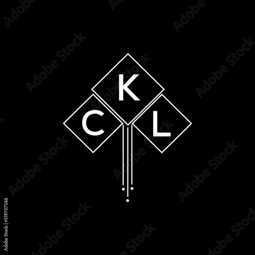 CKL letter logo design with white background in illustrator, CKL vector logo modern alphabet font overlap style.
 photo