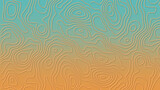 Abstract gradient orange background with wave motif. Modern horizontal design vector for mobile apps and wallpapers