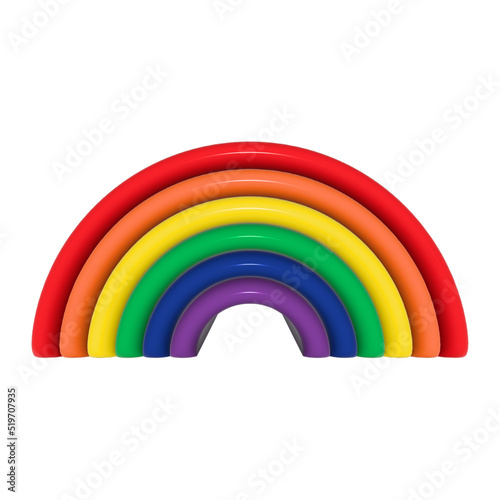 3D Abstract Pride LGBT Diversity Rainbow Background