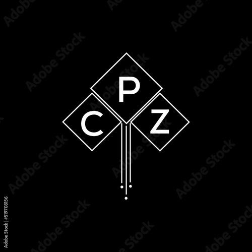 CPZ letter logo design with white background in illustrator, CPZ vector logo modern alphabet font overlap style.
 photo