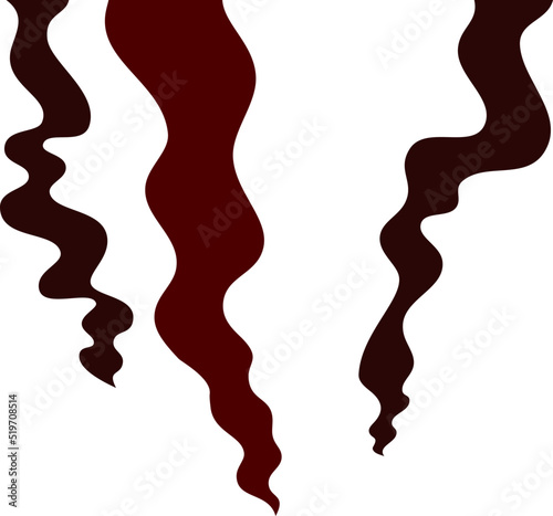 Burnt Red Smoke generated by fire