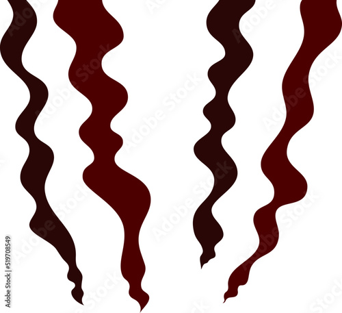 Burnt Red Smoke generated by fire