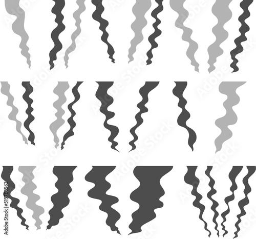 Smoke generated by fire set