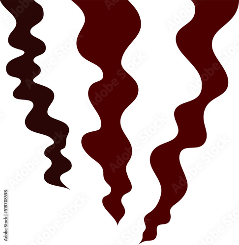 Burnt Red Smoke generated by fire