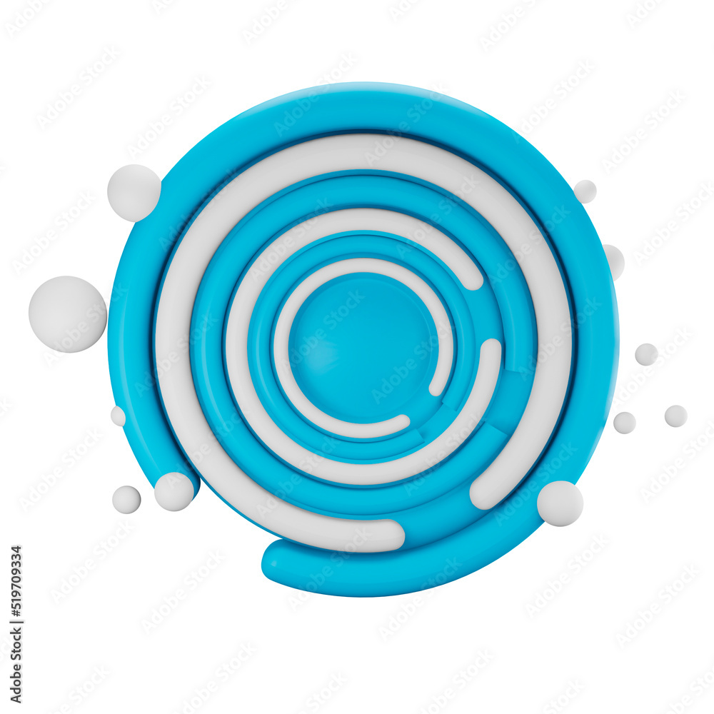 3d illustration whirl pool