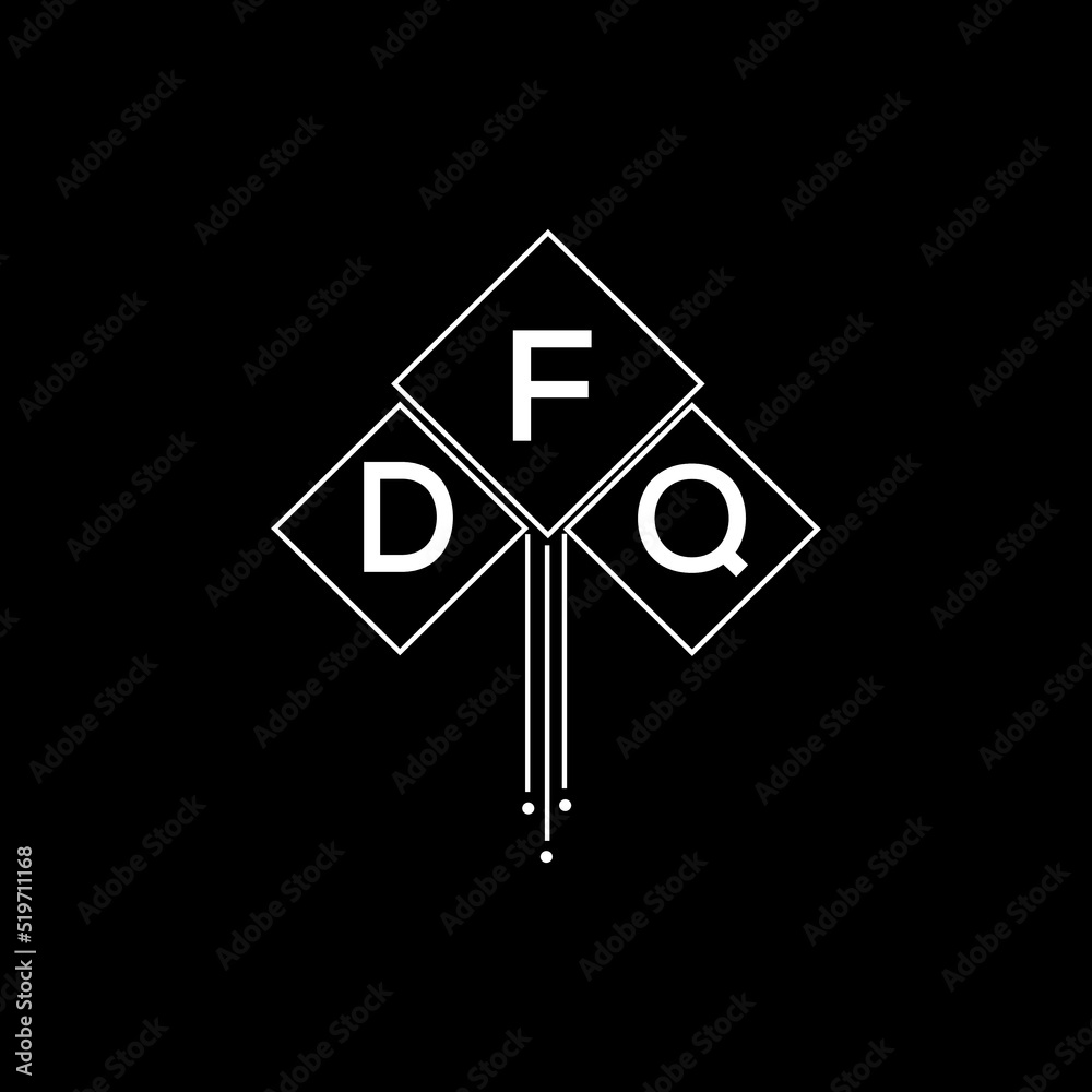 DFQ letter logo design with white background in illustrator, DFQ vector ...