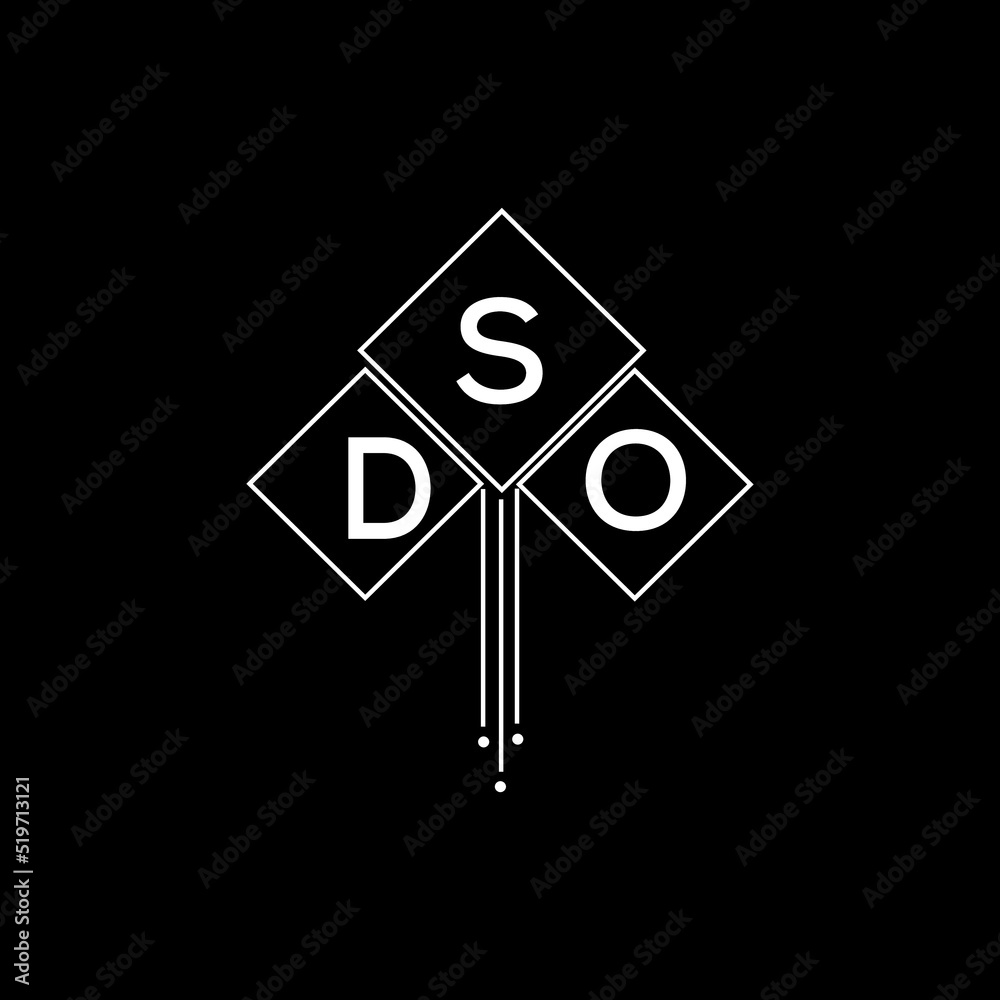 DSO letter logo design with white background in illustrator, DSO vector ...
