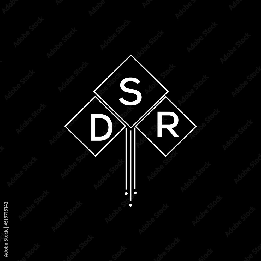 DSR letter logo design with white background in illustrator, DSR vector ...