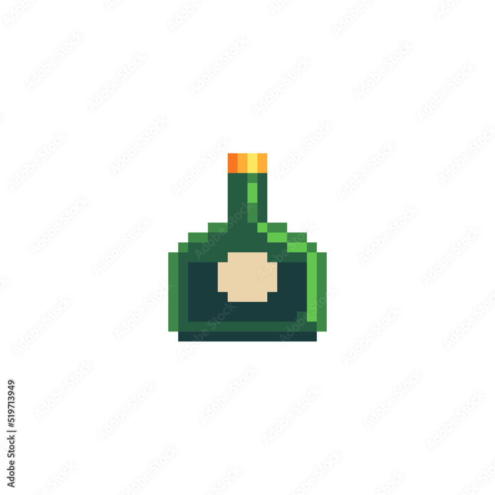 Cognac bottles icon. Knitted design. Isolated vector illustration. Pixel art style. 8-bit sprite. Old school computer graphic style. Cognac bottles icon. Knitted design. Isolated vector illustration. Pixel art style. 8-bit sprite. Old school computer graphic style.