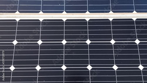  solar panels on a roof, green energy concept