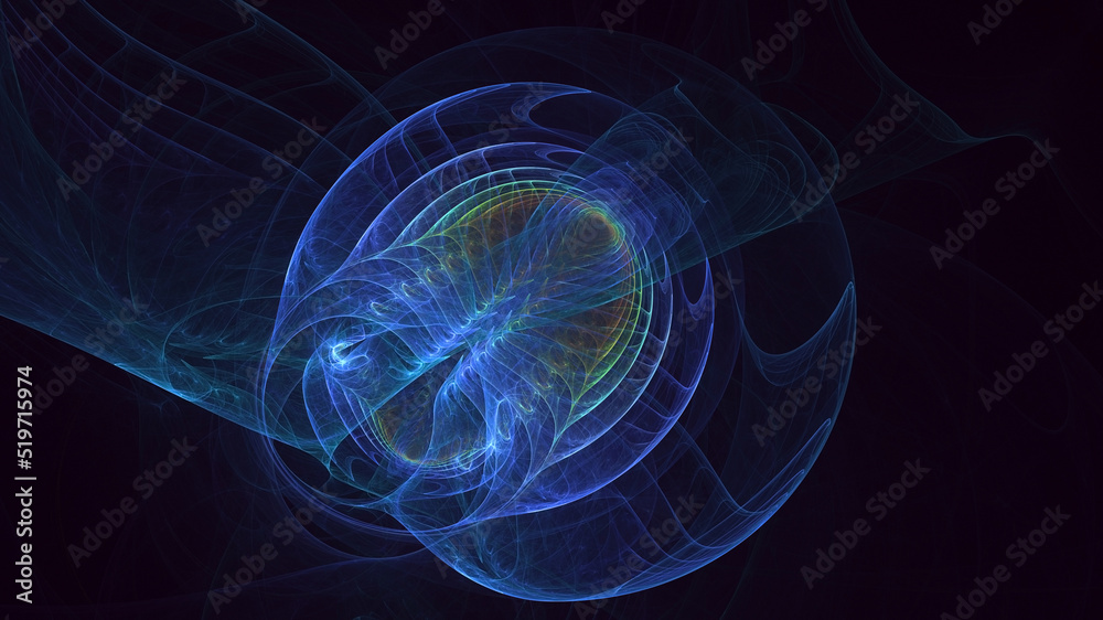 3D rendering abstract multicolor fractal light background 3D rendering abstract multicolor fractal light background