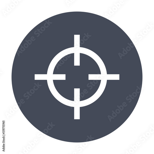 Aim, crosshairs, hunting, target icon