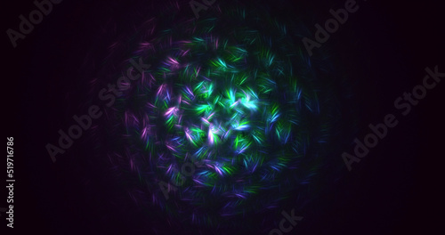 Wallpaper Mural 3D rendering abstract circle light background Torontodigital.ca