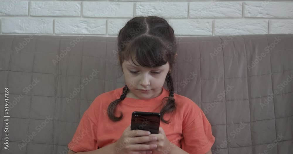 Child blogger in internet. A small blogger spend all time in internet and don't speek with her mother.