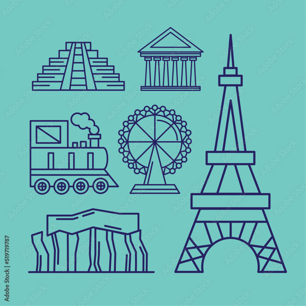 six world famous landmarks six world famous landmarks