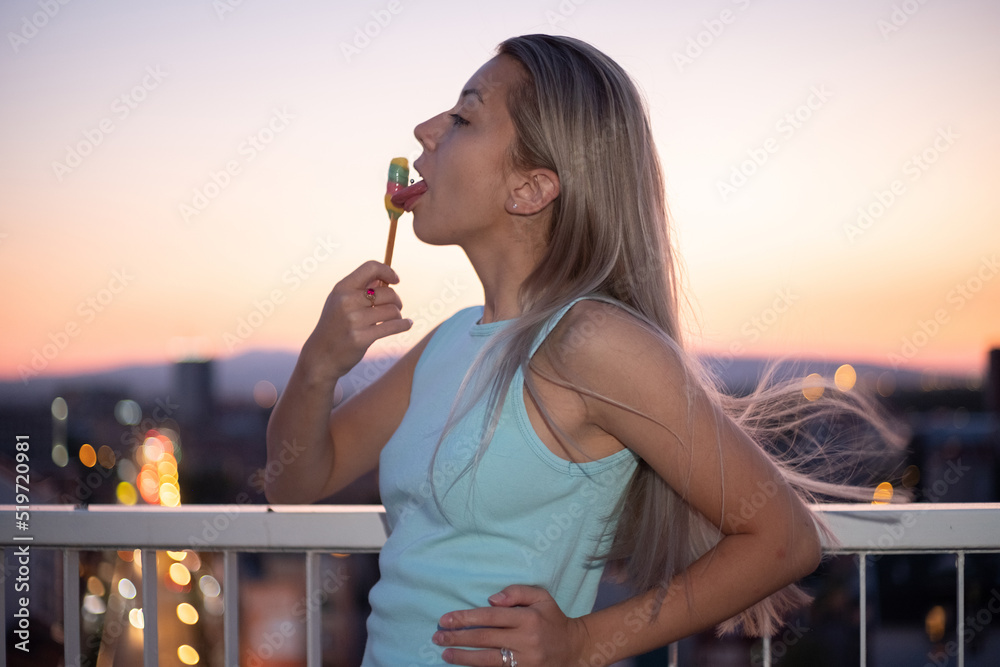 Portrait of a sexy young woman