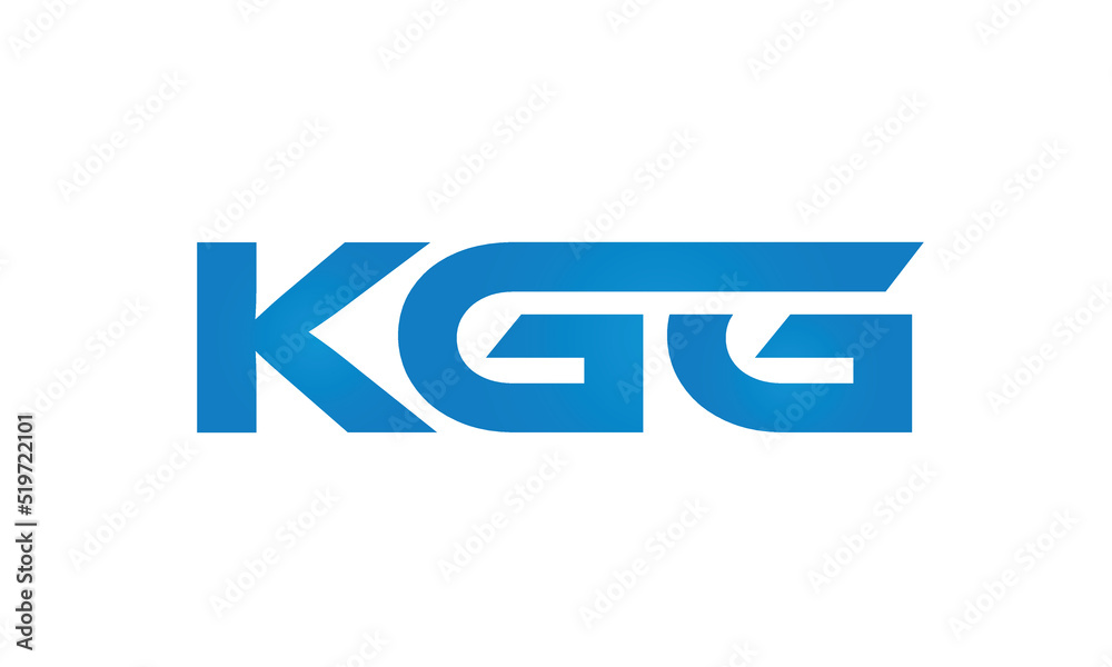 Connected KGG Letters logo Design Linked Chain logo Concept Connected KGG Letters logo Design Linked Chain logo Concept