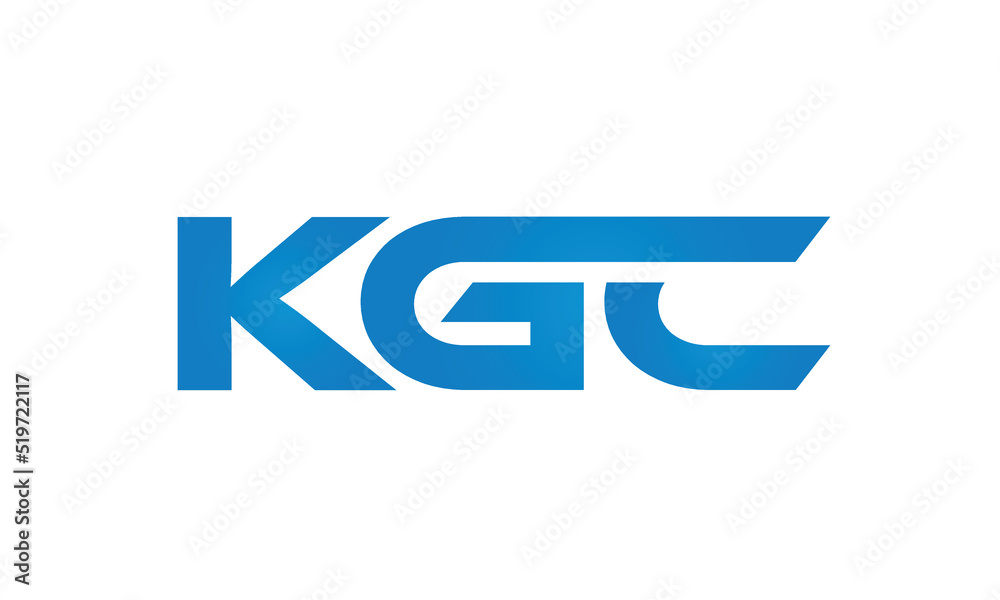 Connected KGC Letters logo Design Linked Chain logo Concept Connected KGC Letters logo Design Linked Chain logo Concept