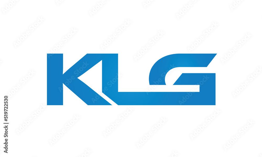 Connected KLG Letters logo Design Linked Chain logo Concept Connected KLG Letters logo Design Linked Chain logo Concept